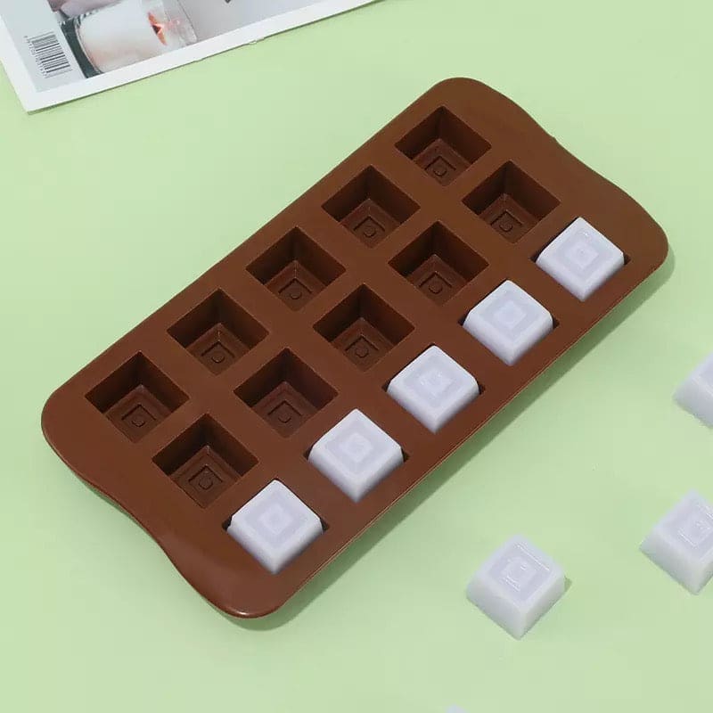 Chocolate Ice Cube Tray, Square Chocolate Molds, Kitchen Ice Cube Maker Chocolate Ice Cube Tray, Square Chocolate Molds, Kitchen Ice Cube Maker